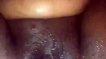 Intense orgasms and screaming from black babe