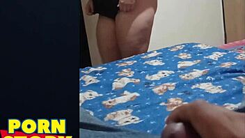 Why is this lucky guy so excited watching his wife?