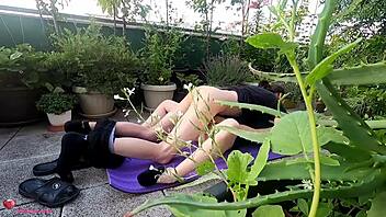 fucking on balcony in public - hope neighbors miss wife's epic blowjob