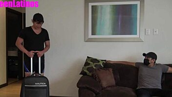 Innocent young man dominated by his landlord and forced to give him a blowjob