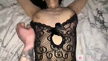 teen in stockings and lingerie pov