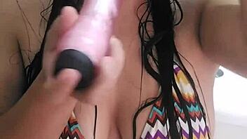 Ando Muy Caliente Masturbando Con Dildo Latina Toys Lesbian!