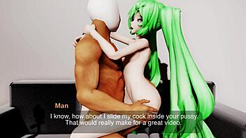 Miku Miku Dance in HD: A Hentai Blowjob