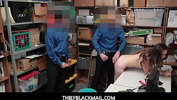 Cute teen lexi lovell fucked by two security officers