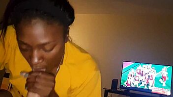 Stunning stepmom devours big white cock in public. Homemade action with ebony slut!