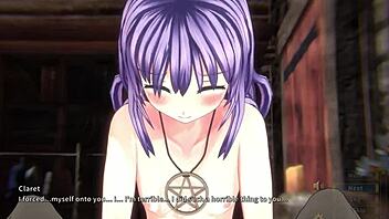 Claret restores riccas magic in 4k 60fps 3d hentai game