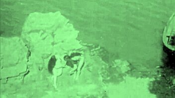 Summer heat brings vintage naturists to the beach. Their hairy bodies shine under the sun.