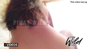 Filipina wife gets caught cheating and swallows cum in viral video