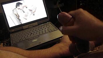 Horny guy cums hard!