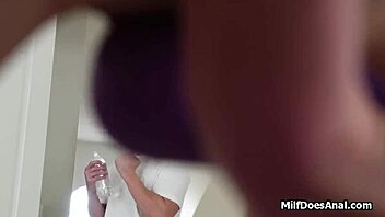 i'm fucking her ass and tits so hard. busty milf cheating housewife