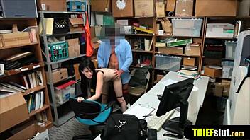 i saw that raven haired shoplifter gettin fucked from behind on cctv