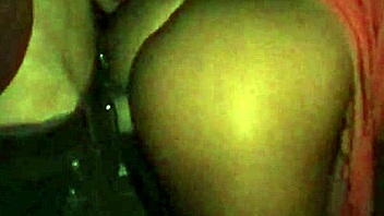 African brunette FUCKING strangers OUTDOOR at beach kiosk, cumshot on her pussy