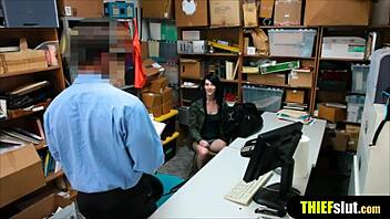 i saw that raven haired shoplifter gettin fucked from behind on cctv