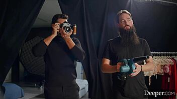 deeper sexy model azul reveals naughty client session