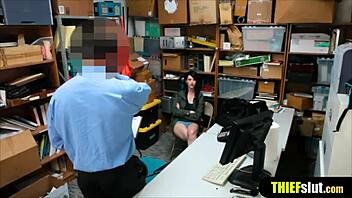 i saw that raven haired shoplifter gettin fucked from behind on cctv