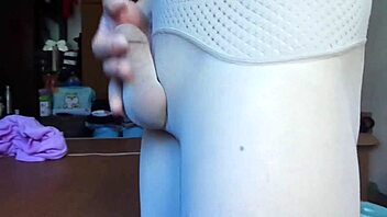 Want to bind your cock in gray pantyhose?