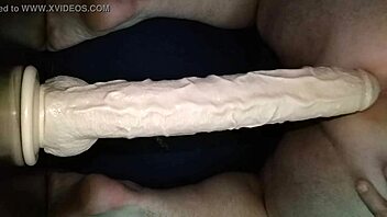 Ever seen a guy handle a big dildo? Watch him explore toys in this gay hardcore scene