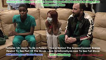 Ebony soccer player Jewel undergoes a humiliating gyno exam in Tampa