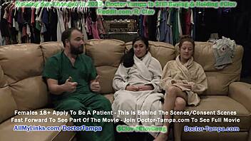 Doctor Tampa's fetish gyno exam with nurse Stacy Shepard and Jasmine Roses
