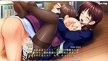 Intriguing Japanese anime game demo Lovedori-h.