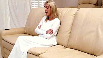 Mormon babe riding that hard cock like crazy! 😈