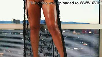 Pov oiled up big tit slut seduces you with erotic moves