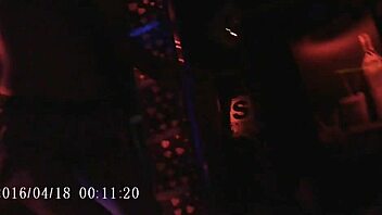 Yisel's nude dance at the bar in Lima