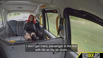 Horny German redhead gives a blowjob in public