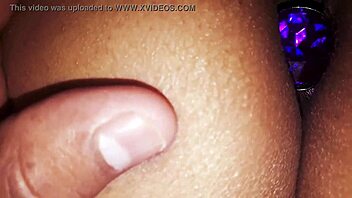 Susy tries a hot purple plug in her sexy ass and pussy!