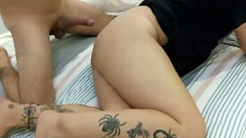 Grabbed my best friend for a homemade video and couldn't resist cumming inside her sexy latina milf pussy