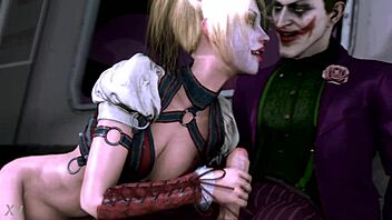 Watch Harley Quinn ride in 3D in this animated porn video