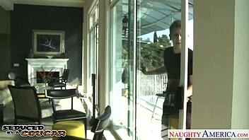 emma starr, the sexy cougar, has a casual conversation about her daily life