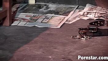 lisa cums harder with two cocks fucking her shaved pussy