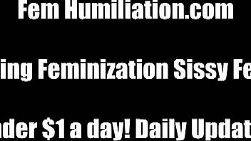 Femdom mistress demands sissy to wear feminine outfit in POV