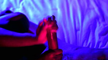 ebony babe strokes big black cock till cumshot explosion