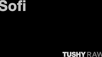 This cute ebony girl sofi loves anal and gets her ass fucked hard in various positions