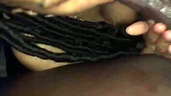 pretty ebony bitch sucks monster bbc hard