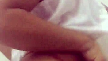 Latina teen shows off her body and blows a guy