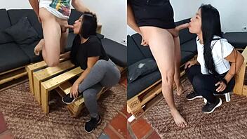 gran mamada doble, me encanta chupar