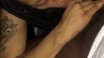 pretty ebony bitch sucks monster bbc hard