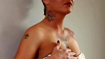 hot brunette jezebelle bond teases and fingers 😏