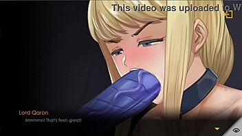 Blowjob and pussy fuck with a monster in a dungeon