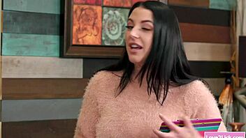 Busty Matchmaker Licks Two Hot Lesbian Ladies