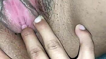 Amateur Latina couple enjoys squirting orgasm