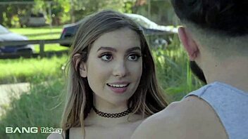 From behind: Teen gets bent over and shaved by personal trainer