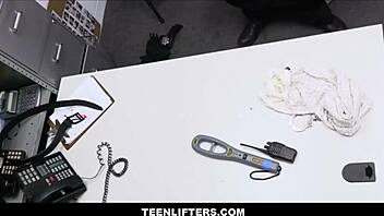 Brunette Teen 18+ Lana Small Gets Caught Shoplifting And Fucked By Guard With Monster Cock After Search