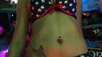 A beautiful thai asian woman dancing in close up view