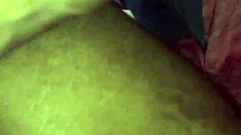 I gave an ebony beauty a rim job leading to cumshot