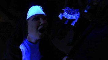 the roundass babes gathered for some weird ass worshiping and gaping blowjob action.