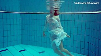 oops, my bad... Diana’s big ass and tits shine underwater in public!